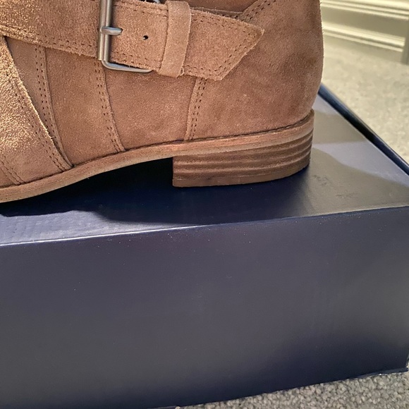 Splendid Suede Caramel Color Ankle Boots - Picture 5 of 9